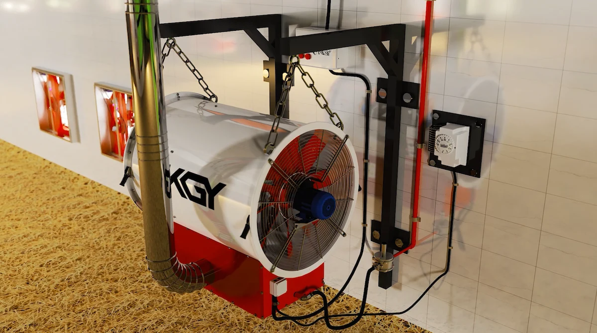 سیستم گرمایش مرغداری مدرن؛ قدرت بالا با قیمت اقتصادی