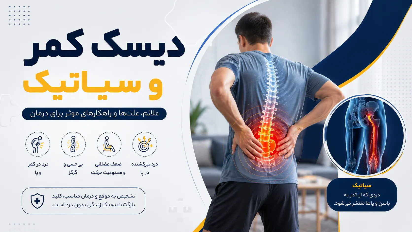 آیا ورزش برای دیسک کمر و سیاتیک مفید است؟